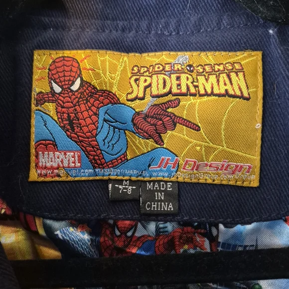 HD Design Racer Spider-Man Graphic Jacket 7-8 - Picture 3 of 4